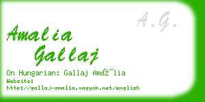 amalia gallaj business card